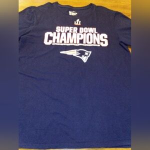 New England Patriots Super Bowl LI Champions Nike Med/Large Navy Blue T-Shirt